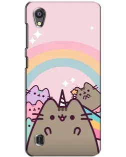 Чехол для ZTE Blade A5 с картинкой «Единорог Pusheen»