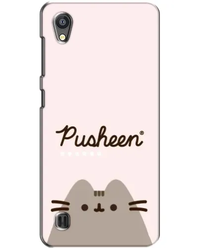 Чехол для ZTE Blade A5 с картинкой «Pusheen логотип»