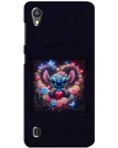 Чехол для ZTE Blade A5 с картинкой «Stitch в цветах»