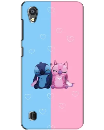 Чехол для ZTE Blade A5 с картинкой «Stitch и Angel Love»