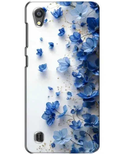 Чехол для ZTE Blade A5 с картинкой «Голубой цветочный каскад»