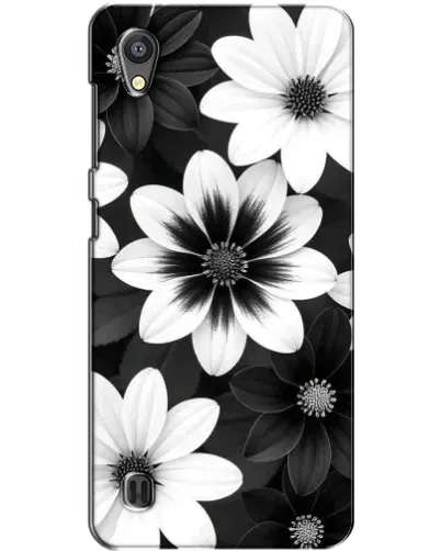 Чехол для ZTE Blade A5 с картинкой «Монохромные астры»
