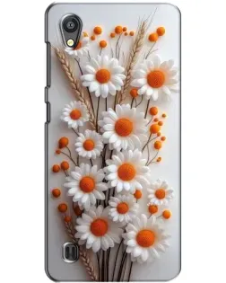Чехол для ZTE Blade A5 с картинкой «Белые сухоцветы»