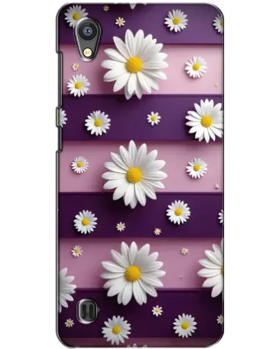 Чехол для ZTE Blade A5 с картинкой «Ромашки на фиолетовом»