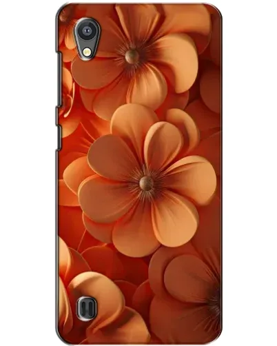 Чехол для ZTE Blade A5 с картинкой «Оранжевый макро цветок»
