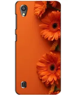 Чехол для ZTE Blade A5 с картинкой «Оранжевые герберы»