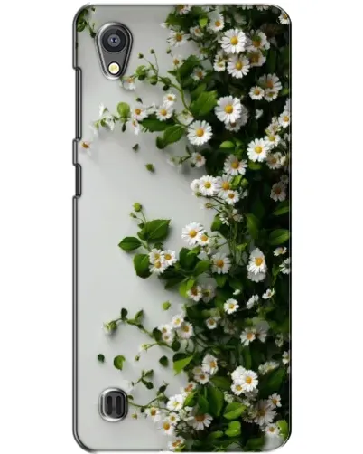 Чехол для ZTE Blade A5 с картинкой «Ветка мелких белых цветов»