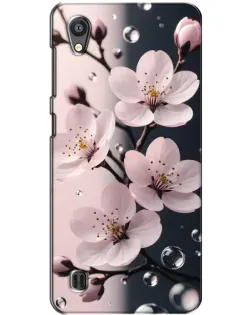 Чехол для ZTE Blade A5 с картинкой «Нежная сакура и капли»