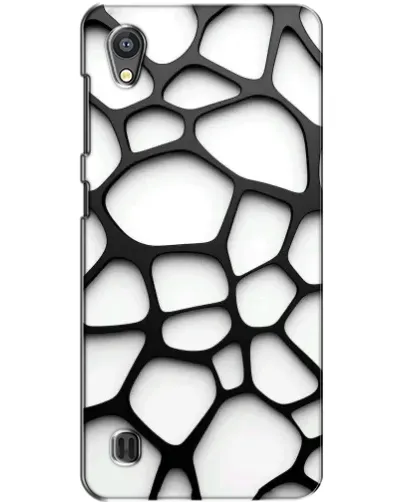 Чехол для ZTE Blade A5 с картинкой «Белая объемная сетка»