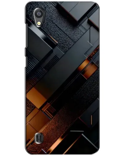 Чехол для ZTE Blade A5 с картинкой «Черные геометрические блоки»