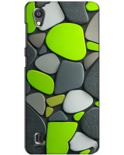 Чехол для ZTE Blade A5 с картинкой «Яркая неоновая галька»