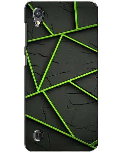 Чехол для ZTE Blade A5 с картинкой «Зеленые геометрические линии»