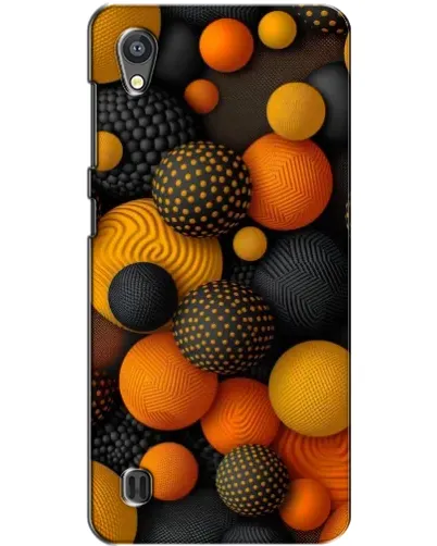 Чехол для ZTE Blade A5 с картинкой «Объемные оранжевые сферы»