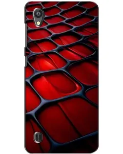 Чехол для ZTE Blade A5 с картинкой «Красная глянцевая сетка»