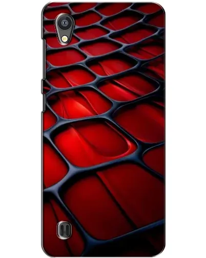 Чехол для ZTE Blade A5 с картинкой «Красная глянцевая сетка»