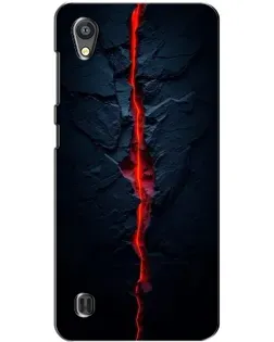 Чехол для ZTE Blade A5 с картинкой «Kрасная лавовая трещина»