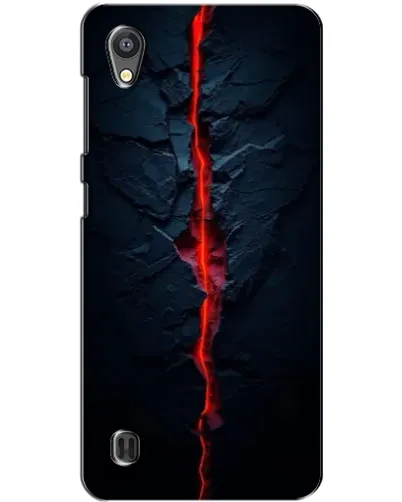 Чехол для ZTE Blade A5 с картинкой «Kрасная лавовая трещина»