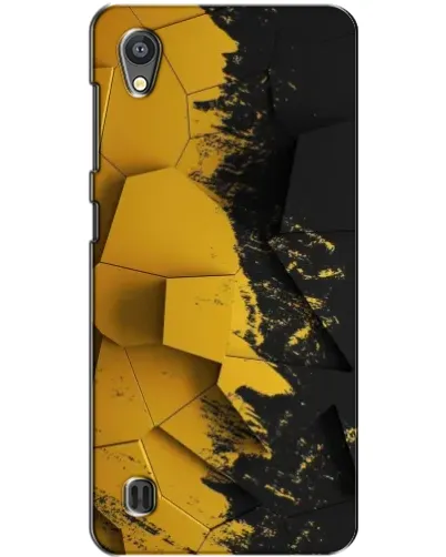 Чехол для ZTE Blade A5 с картинкой «Золотые осколки геометрии»