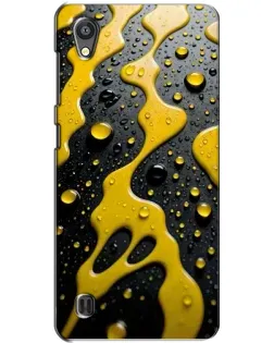 Чехол для ZTE Blade A5 с картинкой «Жидкое желтое золото»