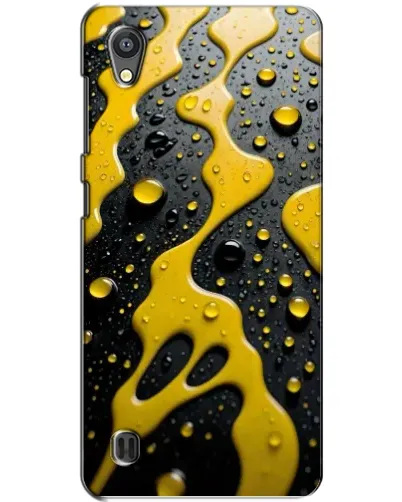 Чехол для ZTE Blade A5 с картинкой «Жидкое желтое золото»