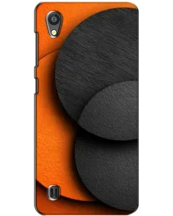 Чехол для ZTE Blade A5 с картинкой «Геометрия оранжевых кругов»