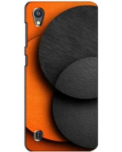 Чехол для ZTE Blade A5 с картинкой «Геометрия оранжевых кругов»