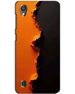 Чехол для ZTE Blade A5 с картинкой «Оранжевый разлом»