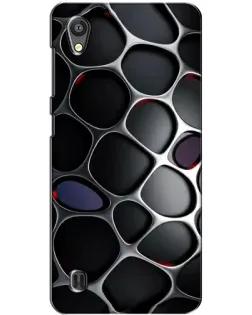 Чехол для ZTE Blade A5 с картинкой «Объемная темная решетка»