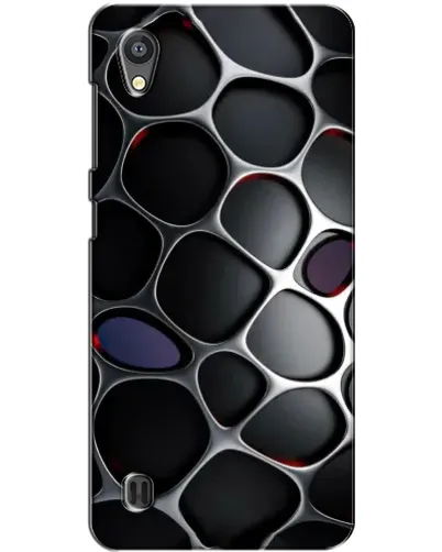 Чехол для ZTE Blade A5 с картинкой «Объемная темная решетка»