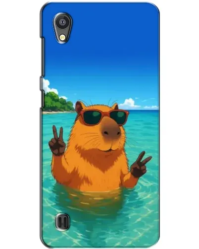 Чехол для ZTE Blade A5 с картинкой «Морская капибара»
