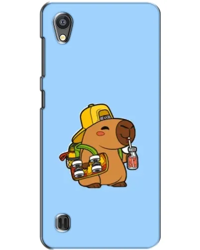 Чехол для ZTE Blade A5 с картинкой «Капибара на скейте»
