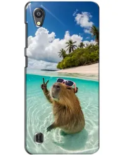 Чехол для ZTE Blade A5 с картинкой «Капибара на море» Чехол для ZTE Blade A5 с картинкой «Капибара на море»