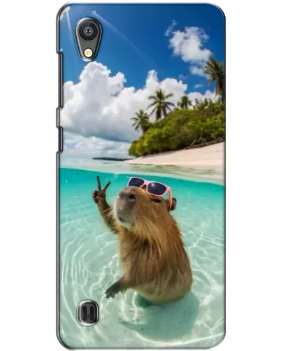 Чехол для ZTE Blade A5 с картинкой «Капибара на море»