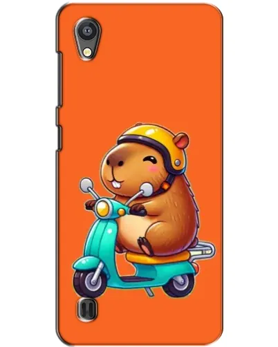 Чехол для ZTE Blade A5 с картинкой «Капибара на скутере»
