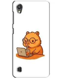 Чехол для ZTE Blade A5 с картинкой «Капибара с ноутбуком» Чехол для ZTE Blade A5 с картинкой «Капибара с ноутбуком»