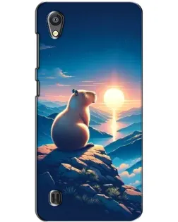 Чехол для ZTE Blade A5 с картинкой «Закат солнца с капибарой» Чехол для ZTE Blade A5 с картинкой «Закат солнца с капибарой»