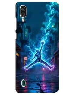 Чехол для ZTE Blade A51 Lite с картинкой «Jordan Gold Jumpman»