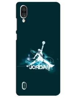 Чехол для ZTE Blade A51 Lite с картинкой «Jordan Blue Fire»