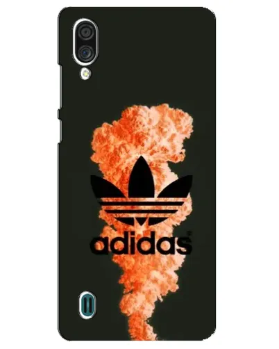 Чехол для ZTE Blade A51 Lite с картинкой «Оранжевый дым Adidas»