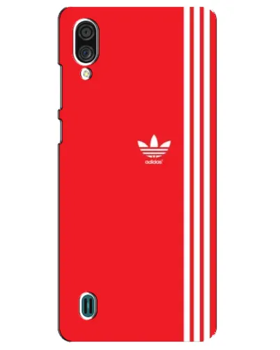 Чехол для ZTE Blade A51 Lite с картинкой «Красный минимализм Adidas»