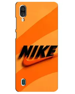 Чехол для ZTE Blade A51 Lite с картинкой «Оранжевый драйв Nike»