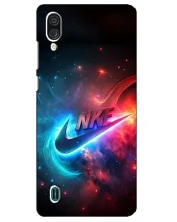 Чехол для ZTE Blade A51 Lite с картинкой «Огненный логотип Nike»