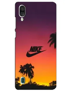 Чехол для ZTE Blade A51 Lite с картинкой «Nike на закате солнца»