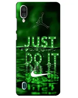 Чехол для ZTE Blade A51 Lite с картинкой «Зеленый неоновый Nike»