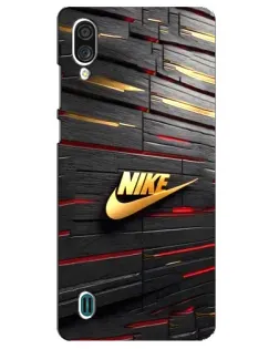 Чехол для ZTE Blade A51 Lite с картинкой «Золотой Nike на металле»