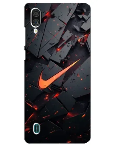 Чехол для ZTE Blade A51 Lite с картинкой «Nike — эффект разломов»