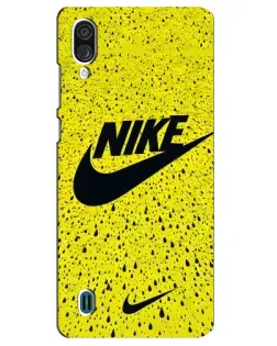 Чехол для ZTE Blade A51 Lite с картинкой «Желтый текстурный Nike»
