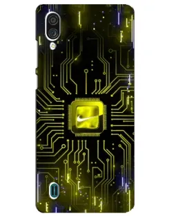 Чехол для ZTE Blade A51 Lite с картинкой «Nike — золотая искра»