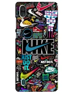 Чехол для ZTE Blade A51 Lite с картинкой «Яркий коллаж Nike»