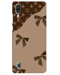 Чехол для ZTE Blade A51 Lite с картинкой «LV — кофейный атлас»